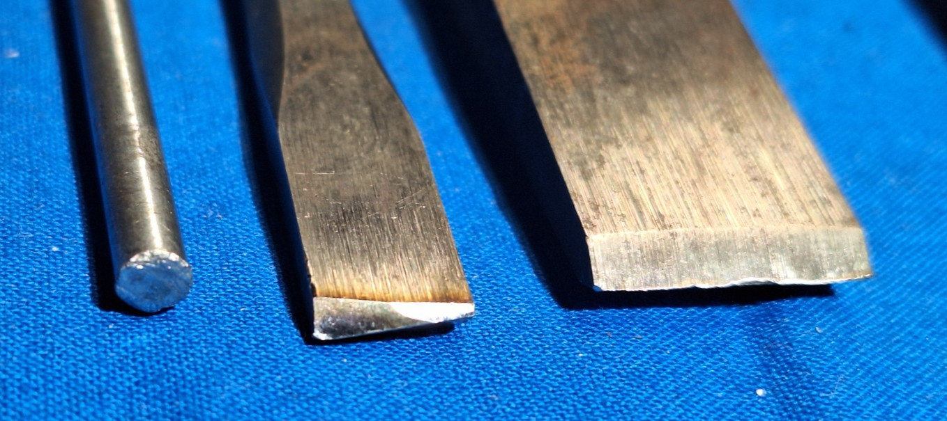 Snap-On PPC824A 3/4″ chisel, PPC812A 3/8″ chisel, PPC106A 3/16″ punch