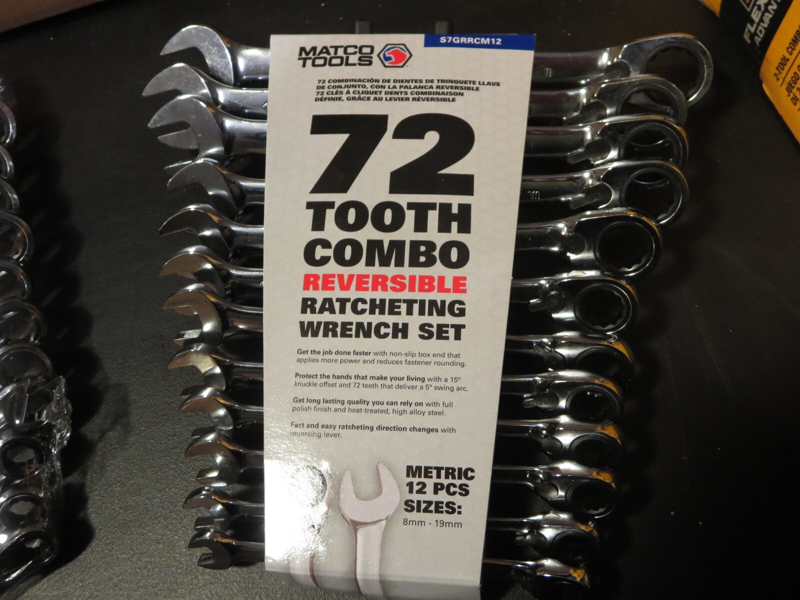 MATCO 12-Pc. Reversible ratcheting combination wrench sets Metric New
