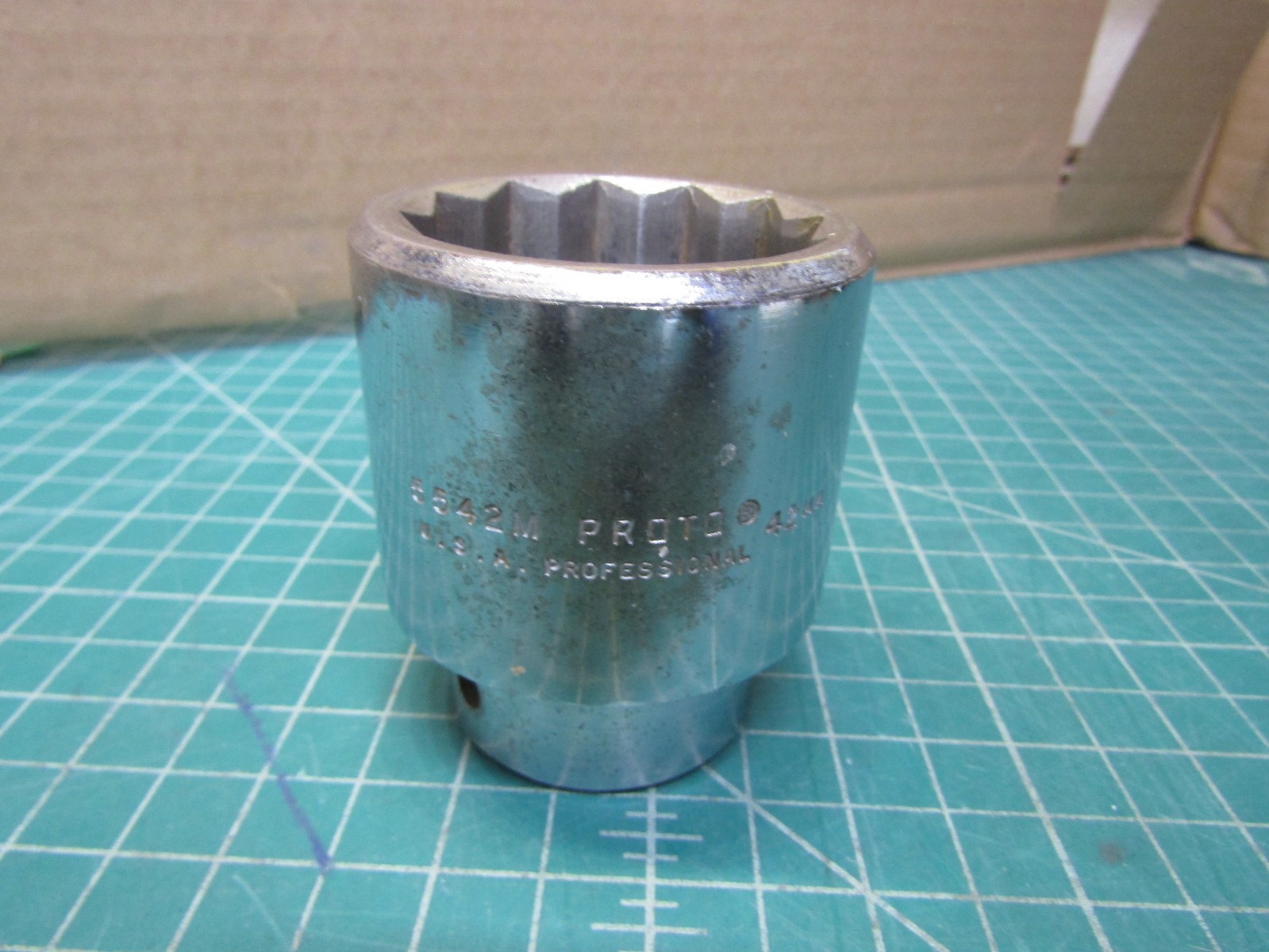 1 – Proto Professional 3/4″ drive, 12 Point Socket Chrome 42mm 5542M. USED