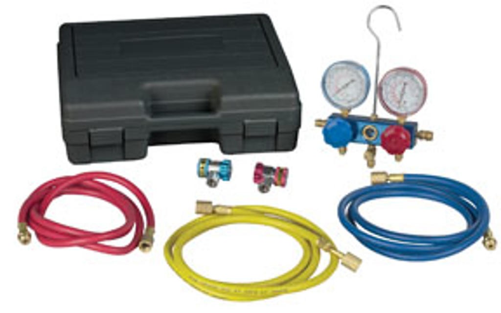 R134 Aluminum Manifold, Hose Set, and Service Couplers ROB-49134A Brand New!