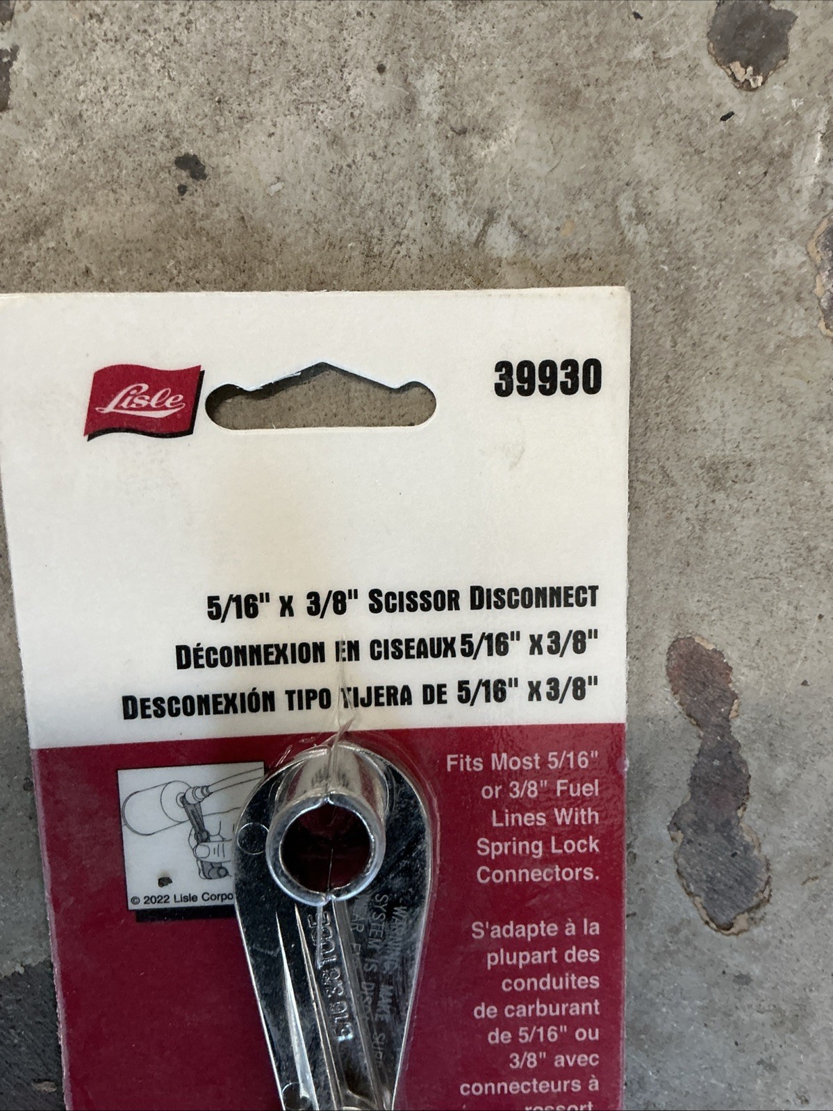 Scissor Disconnect 5/16″ x 3/8″ – Lisle Tool Corporation Prt# 39930