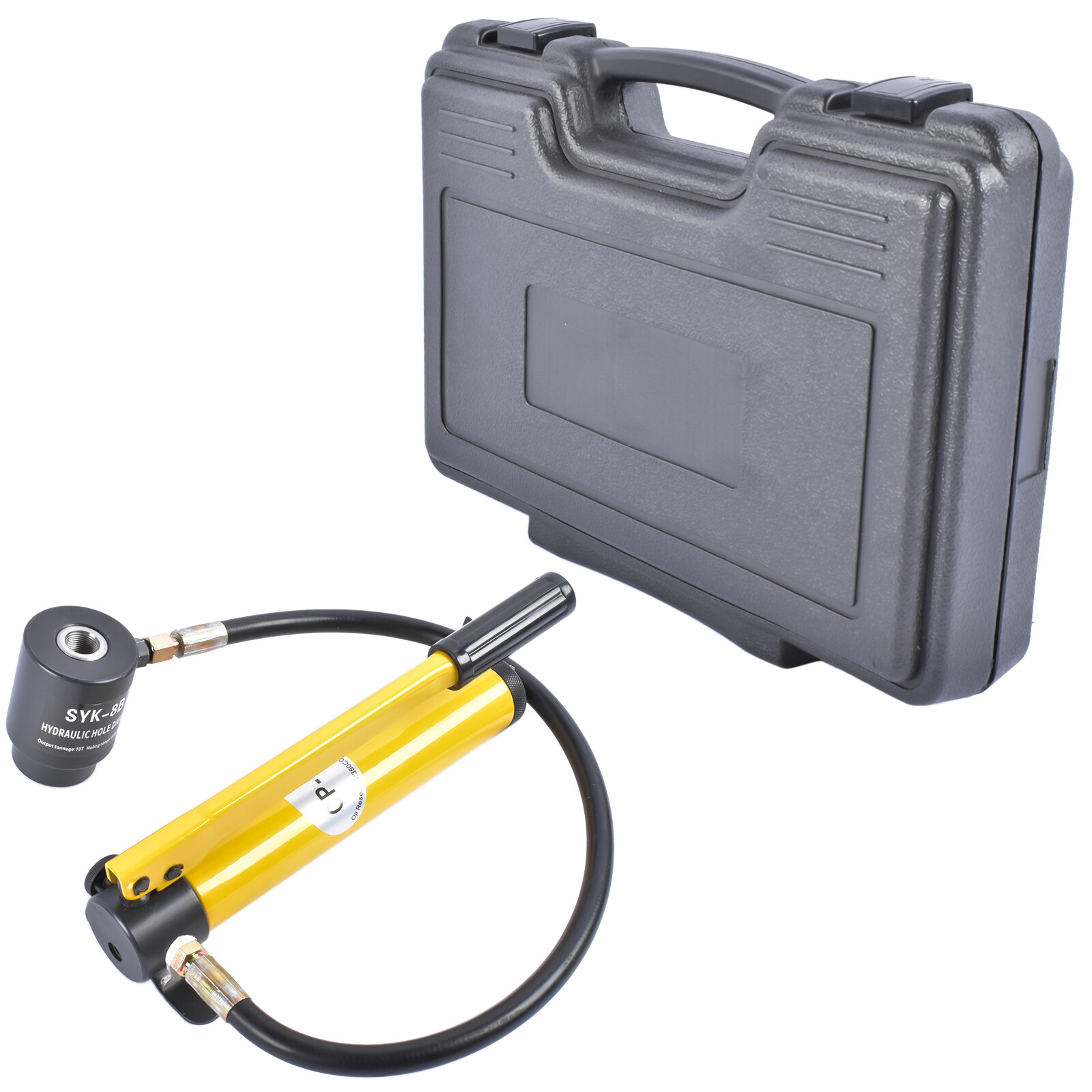 10 Ton Hydraulic Exhaust Pipe Stretcher Expander Kit w/ Collets 1-5/8″ to 4-1/4″