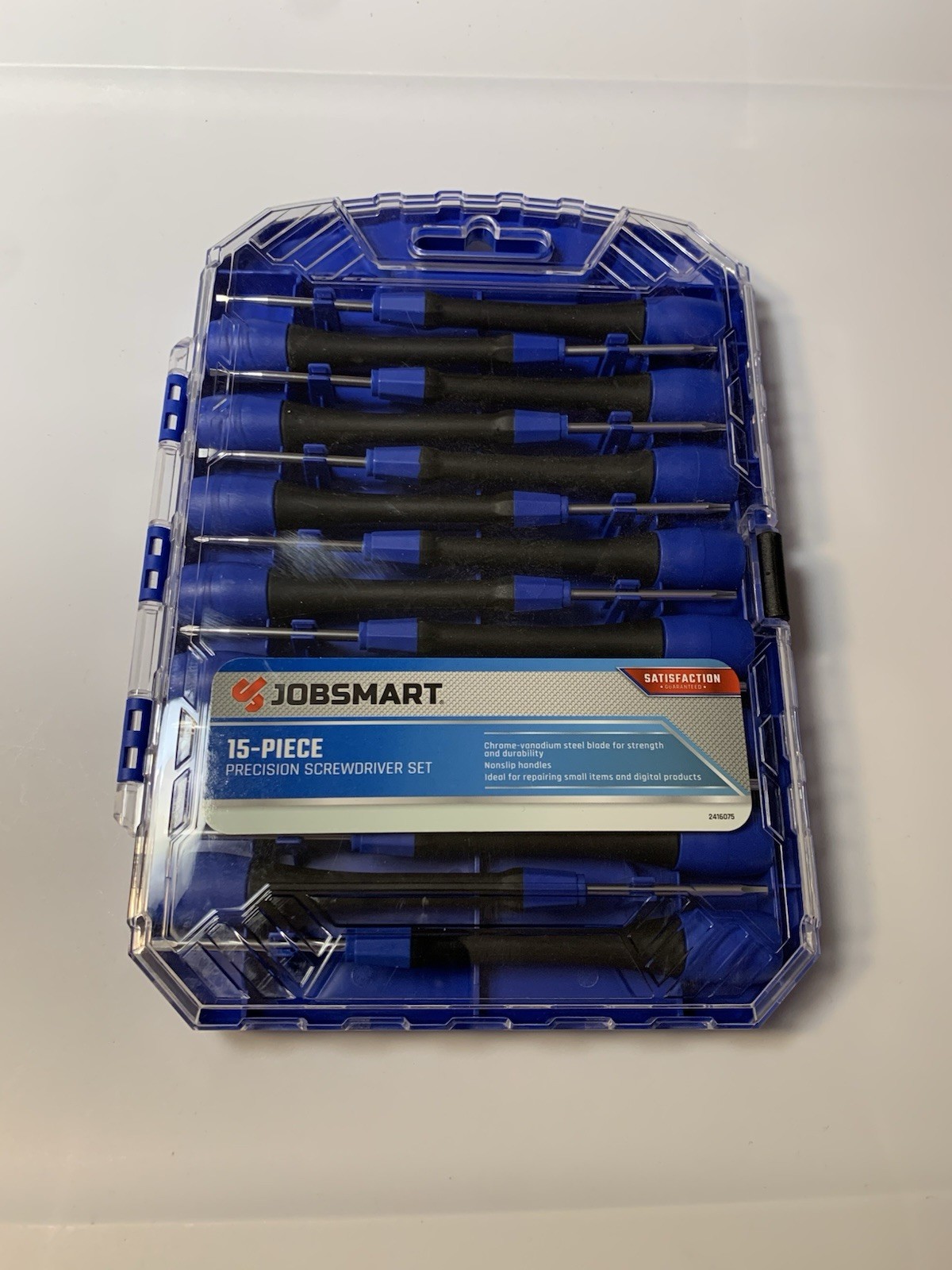 New JOBSMART 15 pc. Precision Screwdriver Set