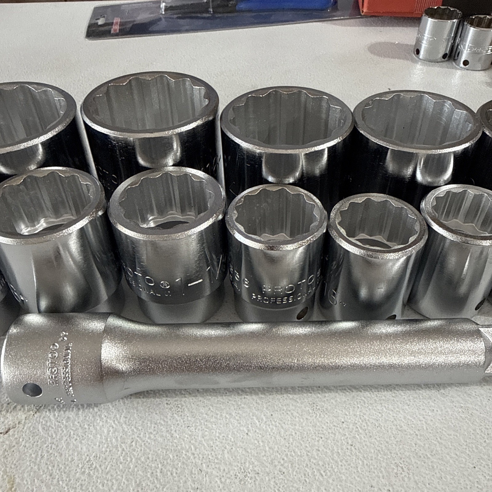 16pc Proto Tools 3/4″ Drive 12 Point Socket Set 7/8”- 2” Brand New