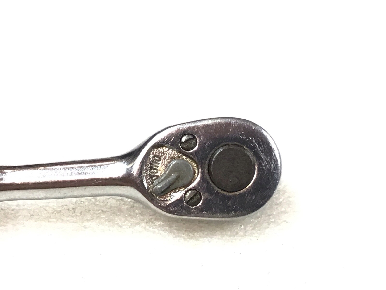Snap-On#TM70B – 1/4” Dr., Chrome, 4.25” Long, Stubby Ratchet, Rebuilt-USA-NICE-