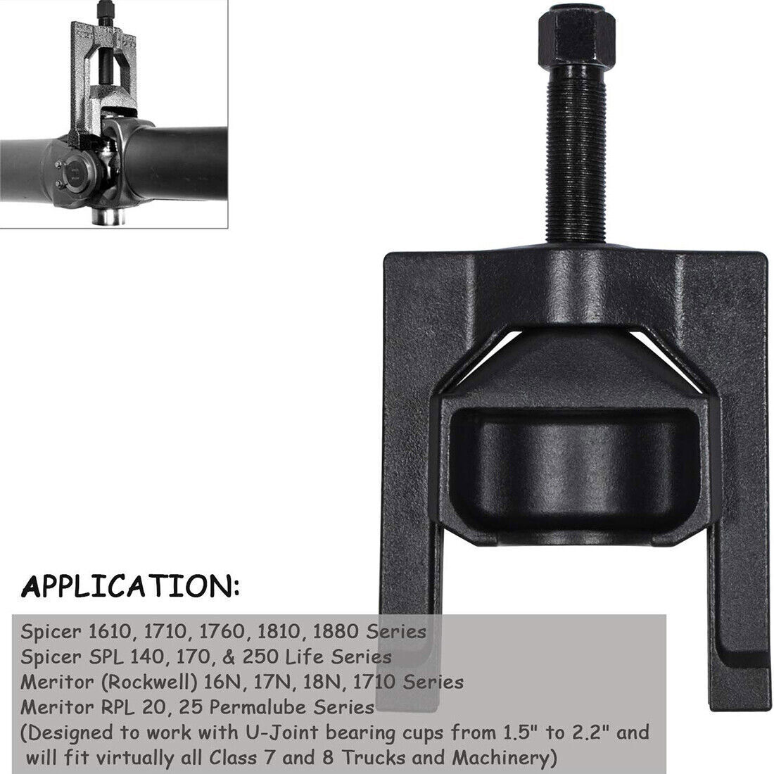 Heavy-Duty Truck 10102 U-Joint Puller & 5192 Bearing Cup Installer Tool Set