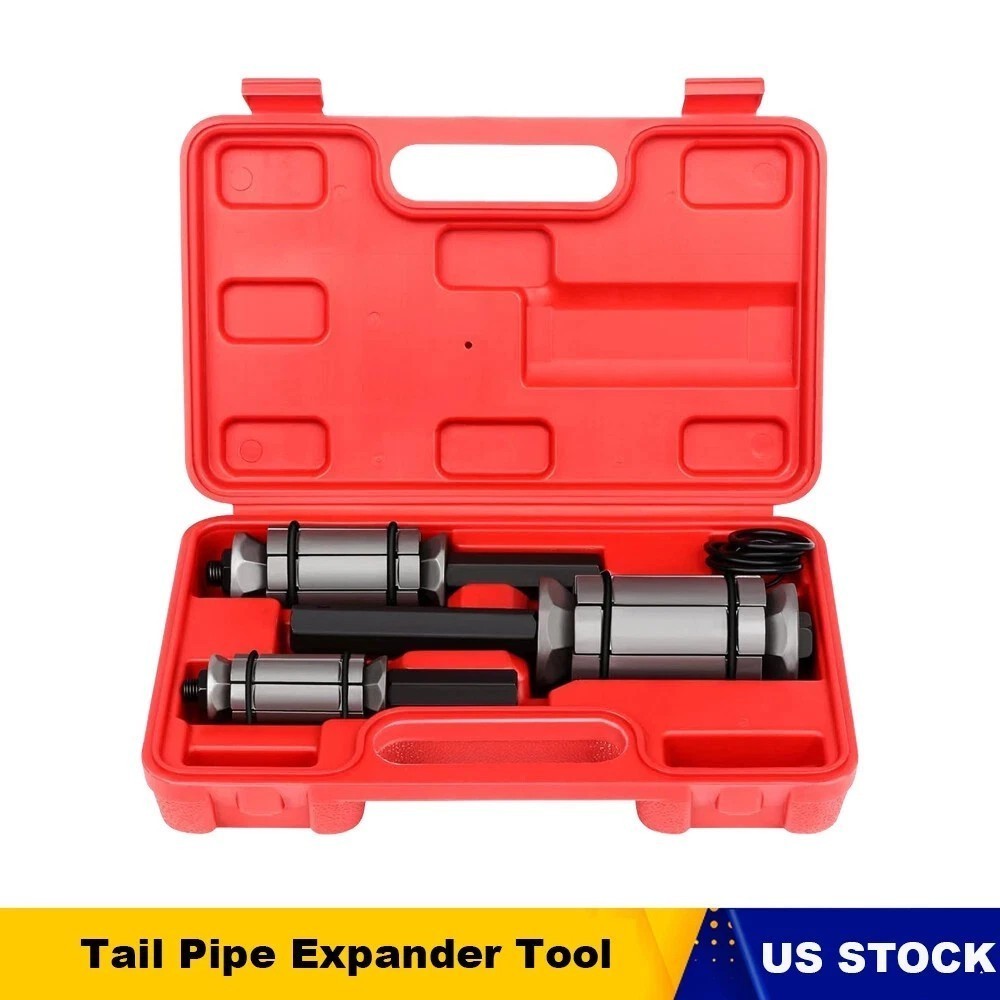 Heavy Duty 3Pcs Exhaust Pipe Expander Tool Set – 1/8″-3-1/2″ for Muffler