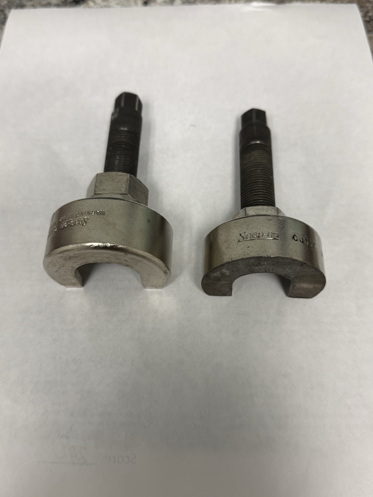 Snap-On Tools USA Power Steering & Alternator Pulley Pullers MPN CJ117A & CJ124