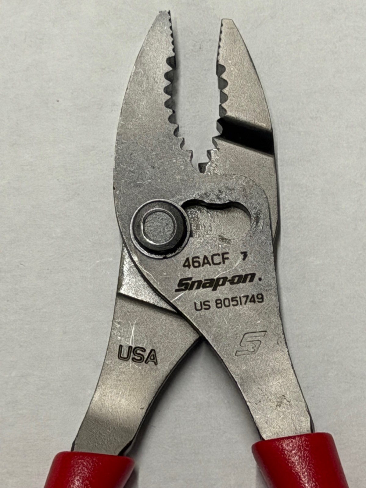 *NEW * Snap On 46ACF CLASSIC RED 6″ Combo Slip Joint Pliers