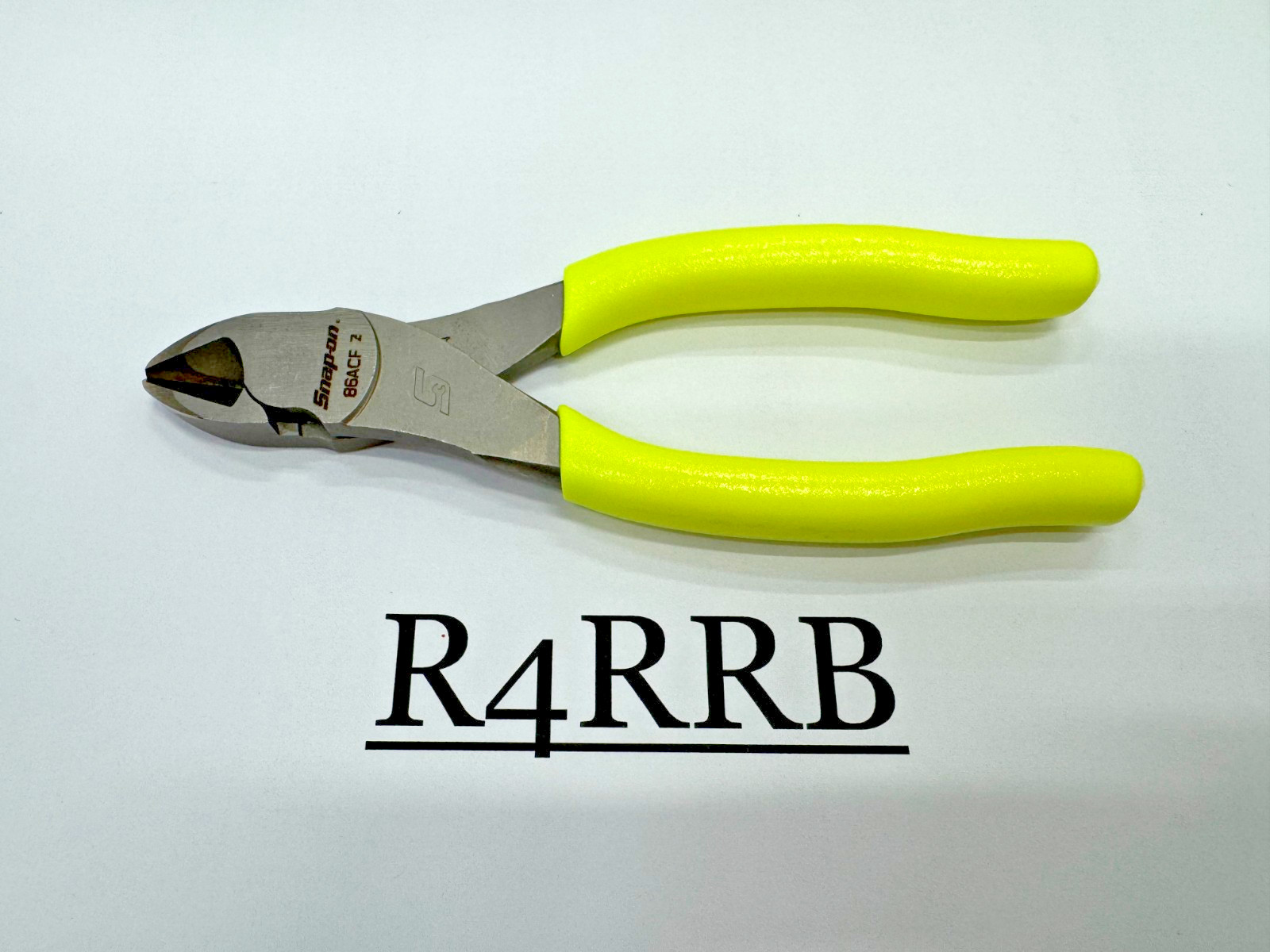 Snap-on Tools USA NEW RARE HIVIZ 6″ Soft Grip Diagonal Cutter Pliers 86ACFHV