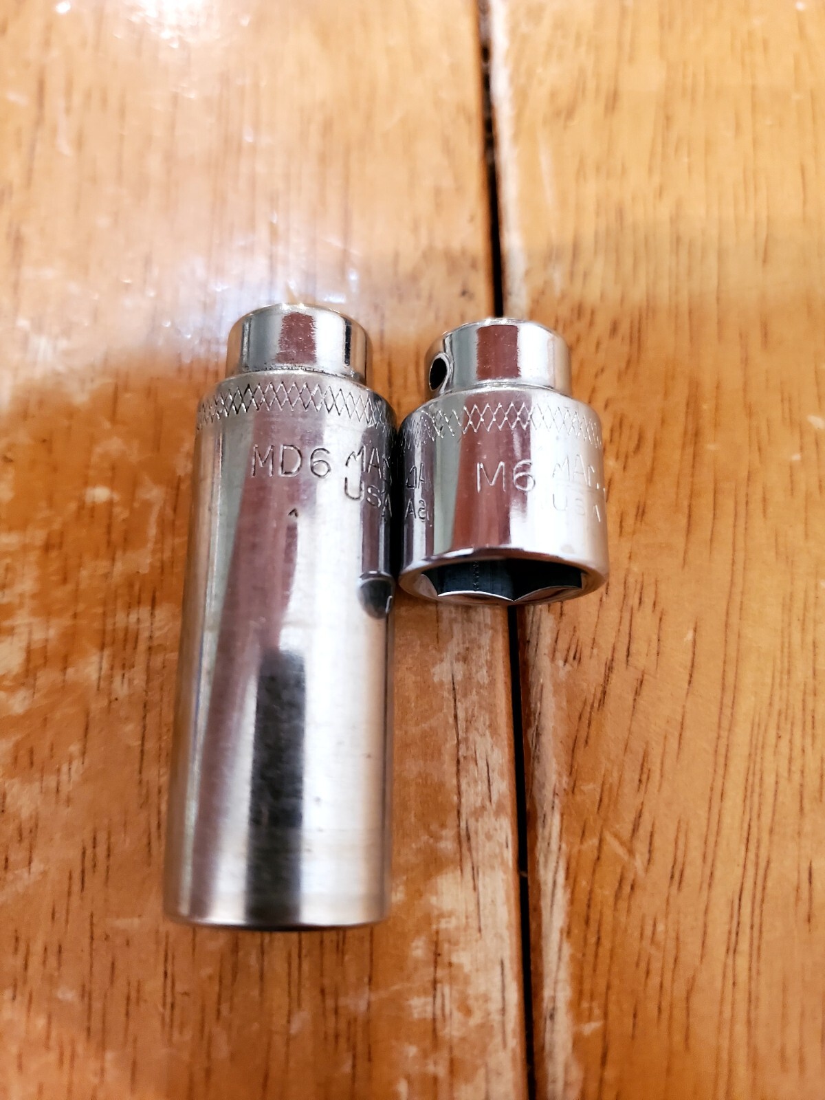 Mac Tools 1/4 Drive 13MM 6PT Shallow Deep Sockets Lot Of 2