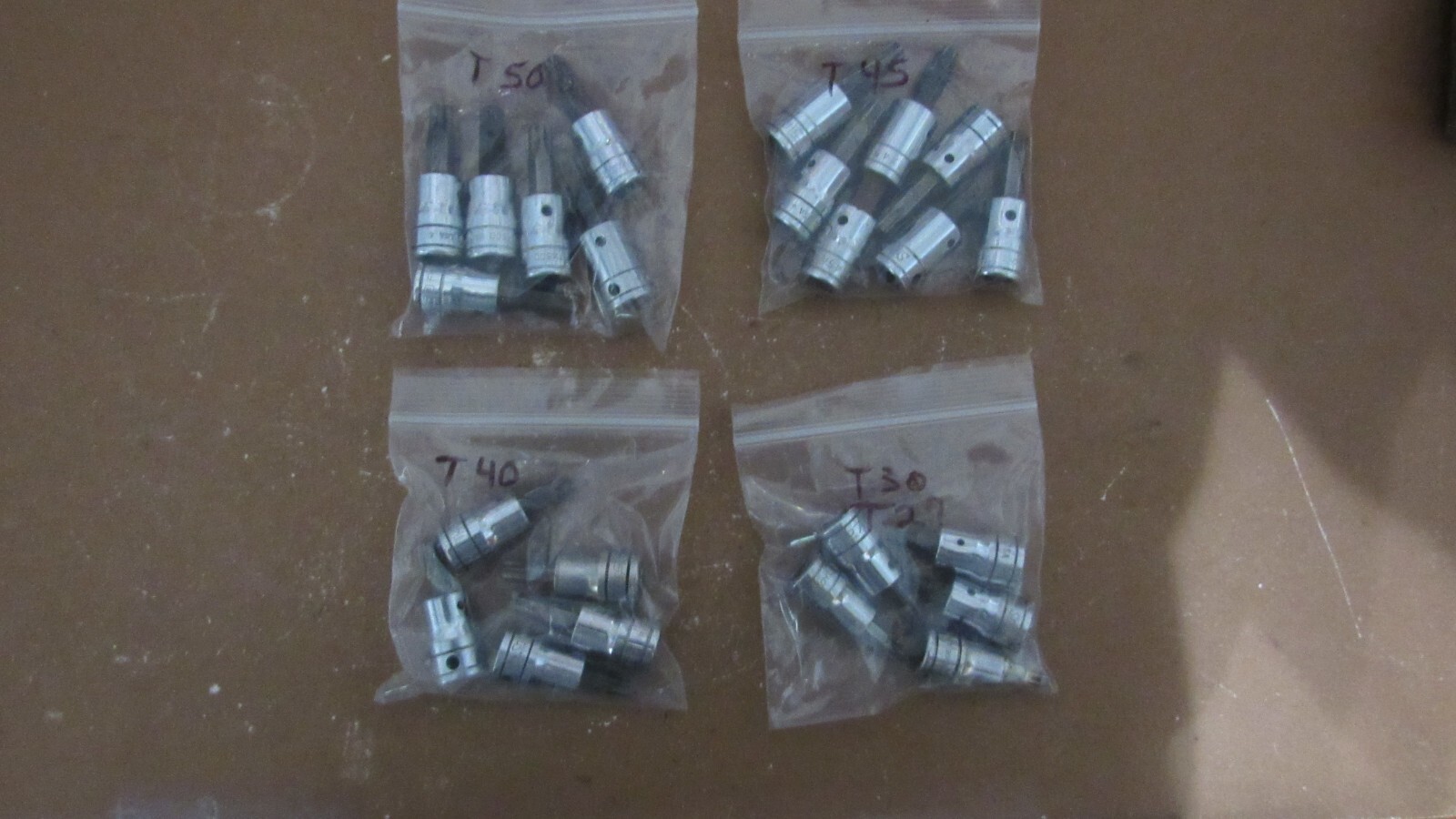 Large 23 Piece Lot of Snap Torx Drivers T27 T30 T40 T45 T50
