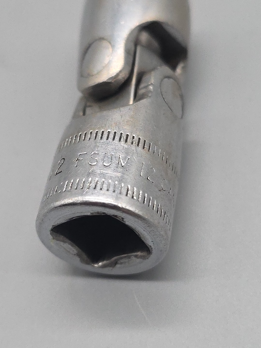 Snap-On Tools 12mm Flex Socket 3/8” Drive 6 Point FSUM12 USA