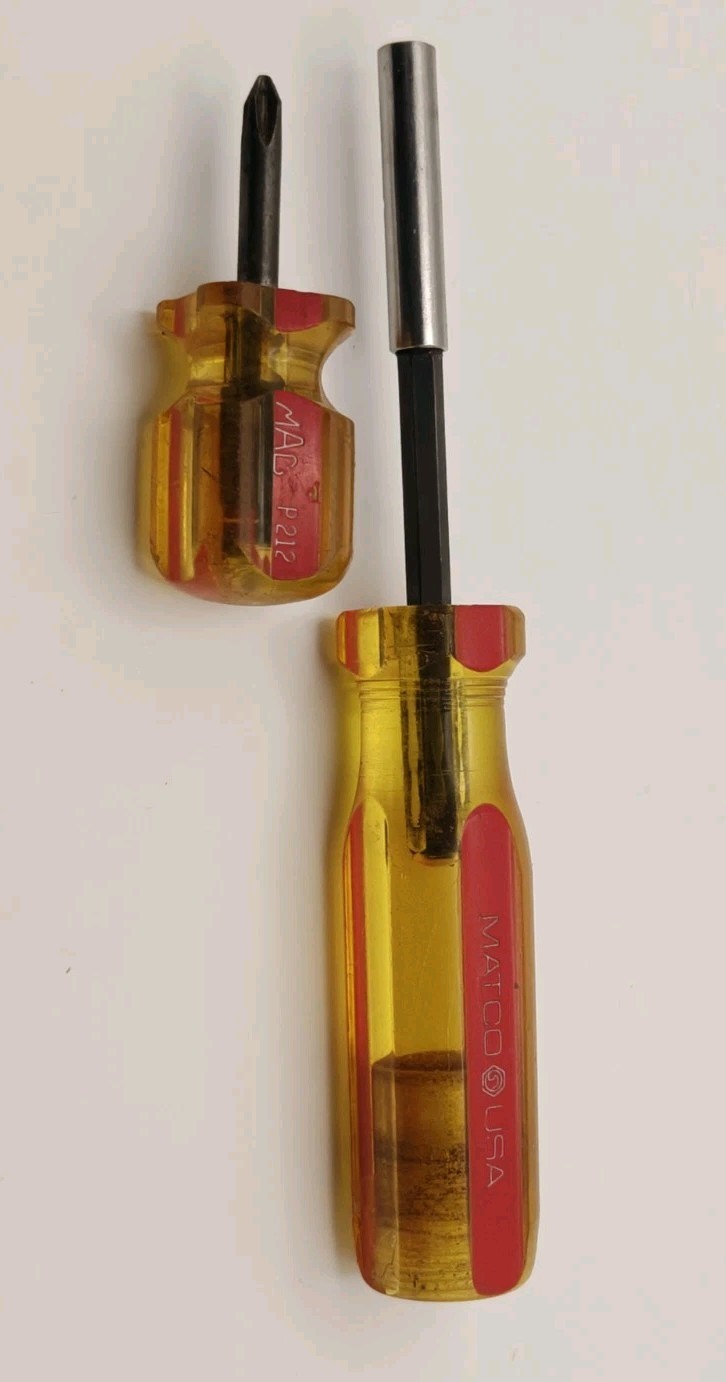 VTG MAC TOOLS P212 / SDSM88 Stubby Phillips Head No.2 Screwdriver USA
