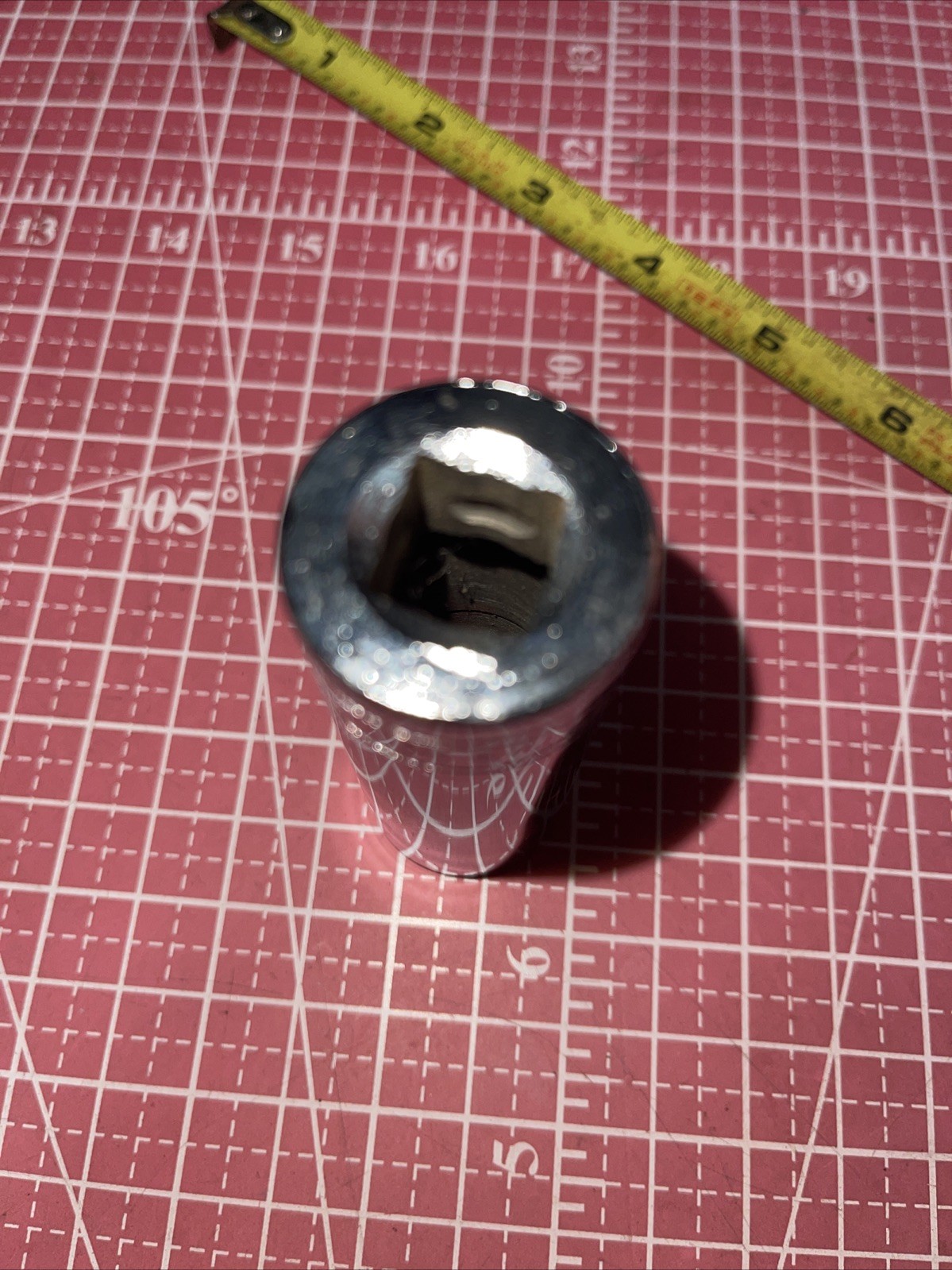 NOS S-K USA 40828 7/8 In SAE 1/2” Drive Deep 12 Point Socket Vintage SK 1/2 7/8