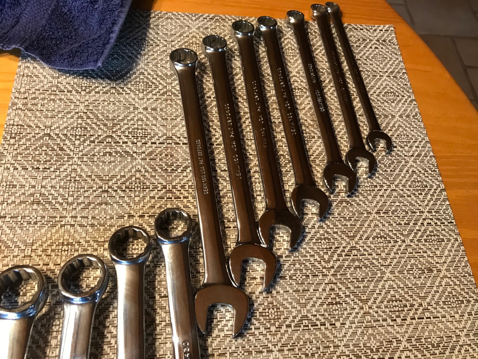 Snap-on OEXM713 – 13 Piece Metric Standard Handle 12Pt Combination Wrench Nice !