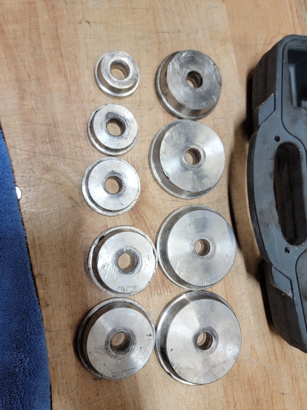 Blue-Point A1310A 9 Piece Aluminum Bearing Race & Seal Driver Master Set *READ*