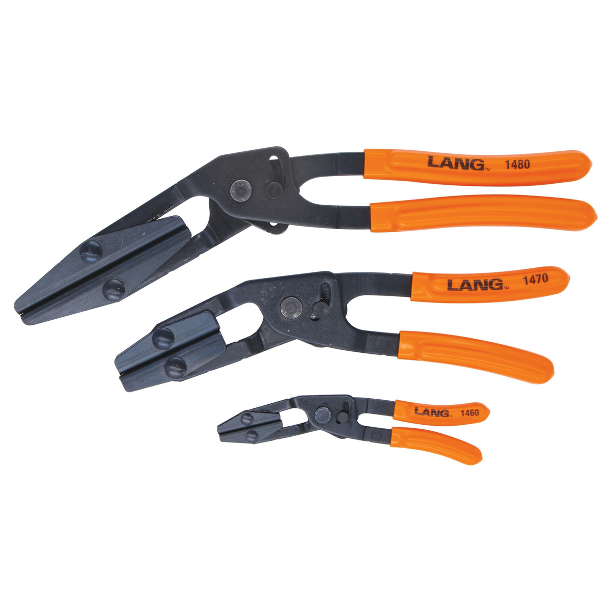 Lang Tools 1500 Three Piece Pliers Set Small Medium Large Made In USA