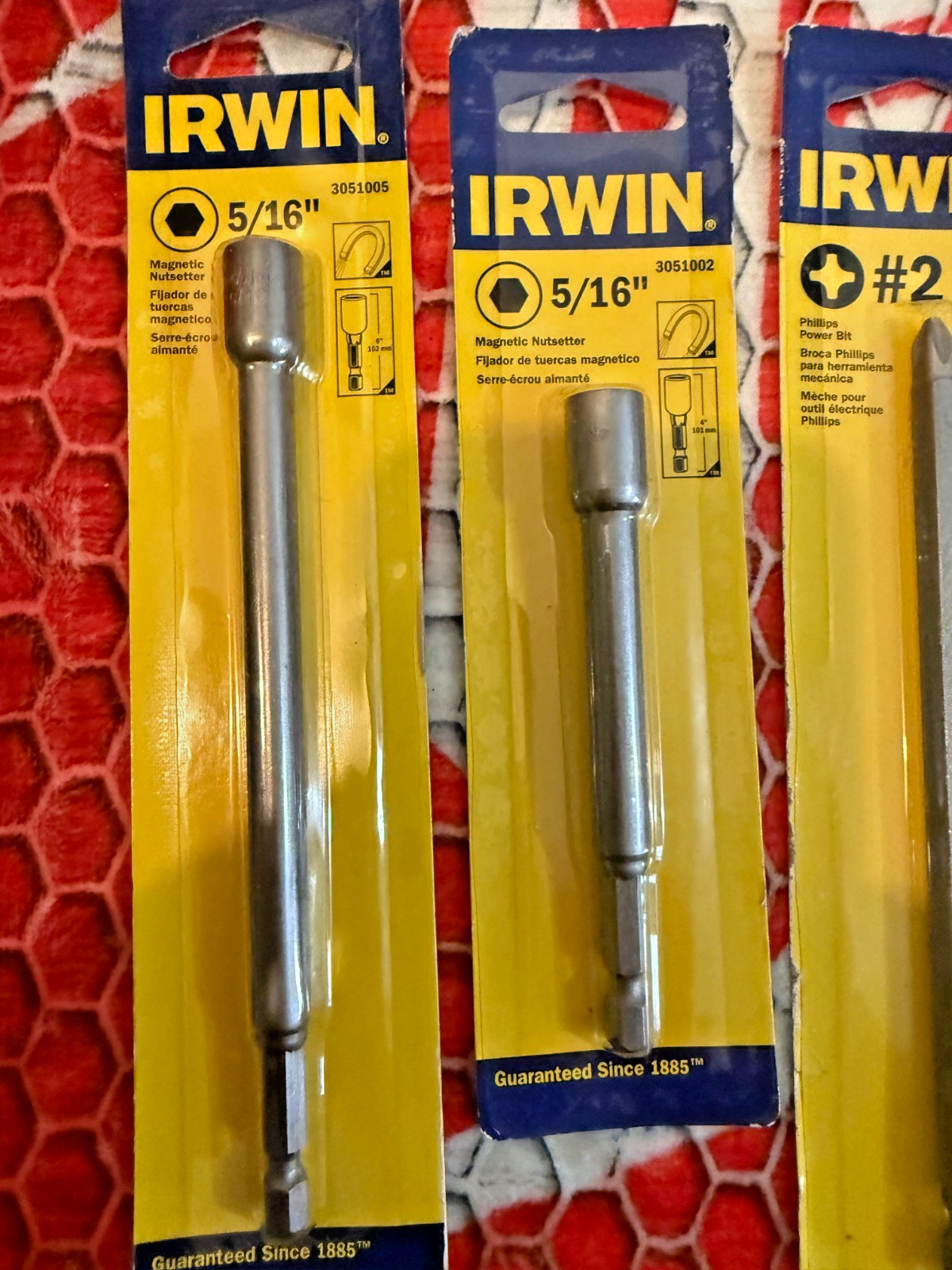 Lot of 8 Irwin Tools driver bits ***NEW SEALED***