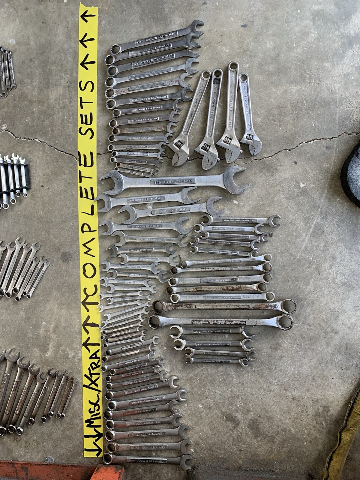 100% USA Craftsman Massive Tool Lot 13 COMPLETE WRENCH SETS SAE & Metric 196Pc