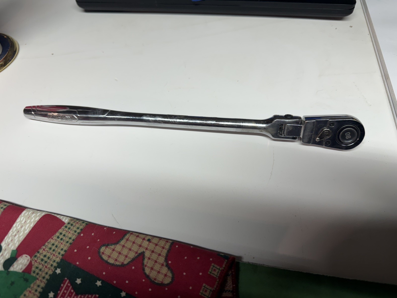 Kobalt 81747 3/8″ Drive Flex Head 90 Tooth 11″ Long Full Polish Ratchet used