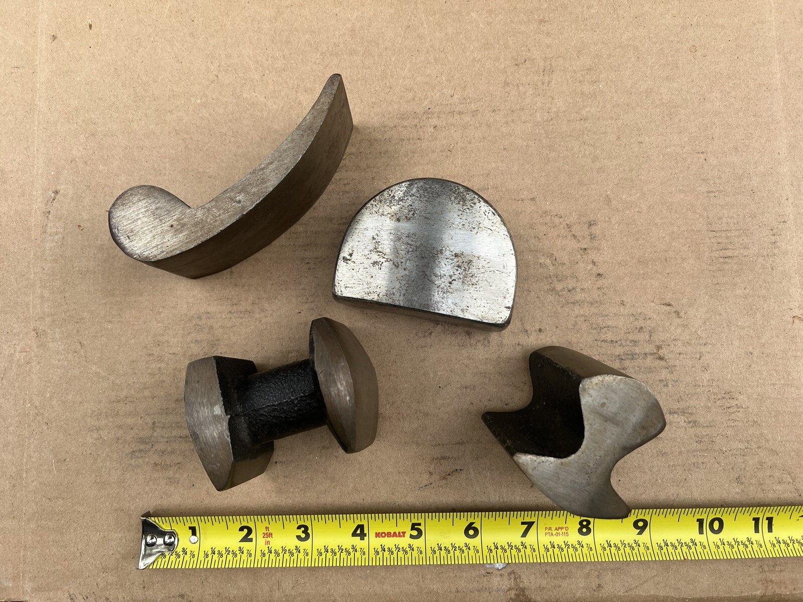 🇺🇸Lot Of 4 Auto Body Repair Dolly Hand Anvil Hammer Dollies Tools🇺🇸