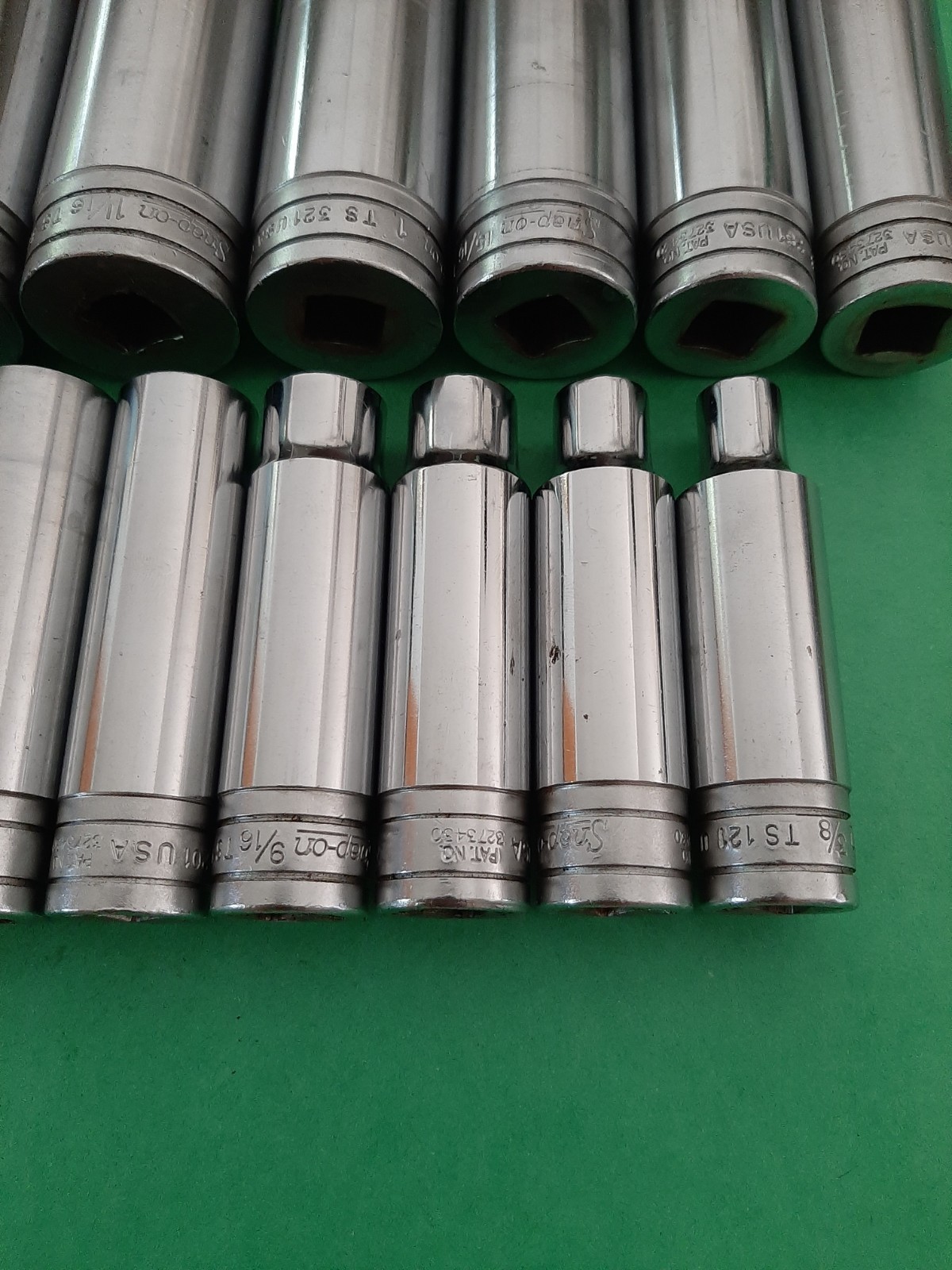 Snap-on 1/2″ Drive 14PC SAE 6PT Point Deep Socket Set 3/8″ to 1-1/4″ (no 1-1/8)