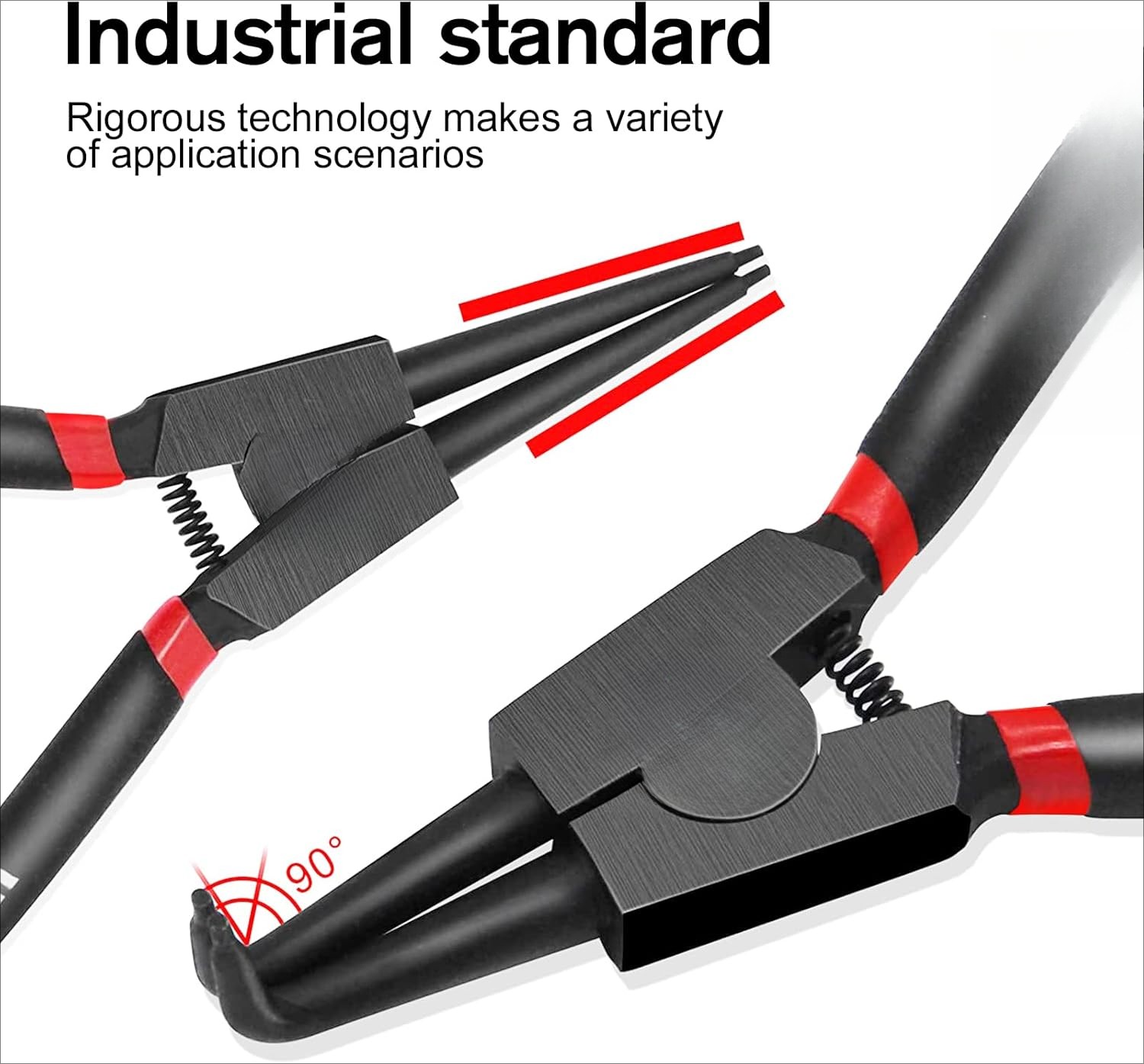 Heavy Duty Circlip Plier Set, 4PCS – 13 Inch Inside/Outside Circlip Plier Kit