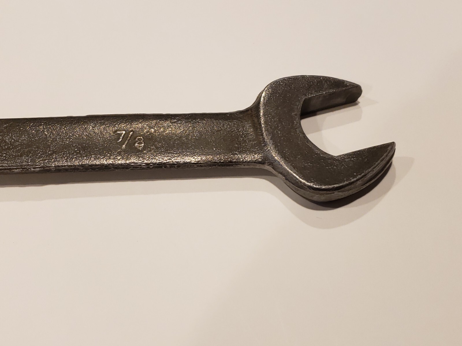 Fairmount 7/8″ 12pt Black Industrial Finish Combination Open Box End Wrench USA