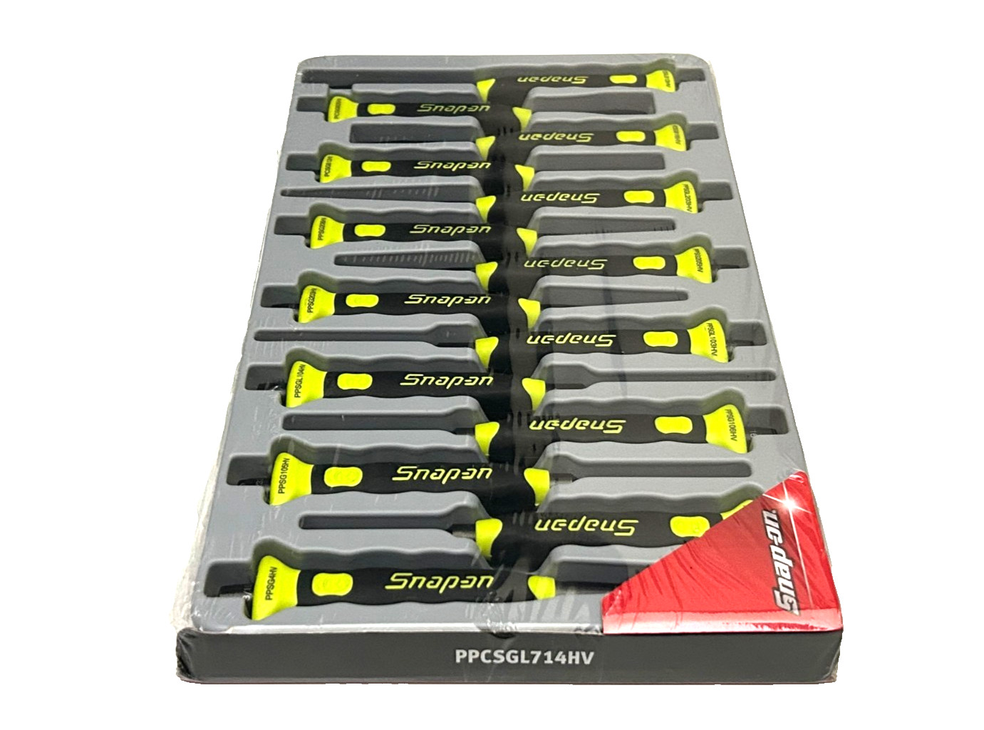 Snap-on Tools 14pc Hi-Viz Yellow Soft-Grip Punch & Chisel Set PPCSGL714HV NEW