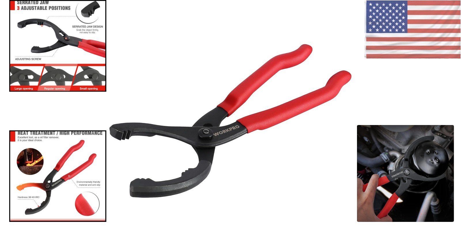 Efficient 12″ Adjustable Oil Filter Pliers – Lightweight Yet Robust Design
