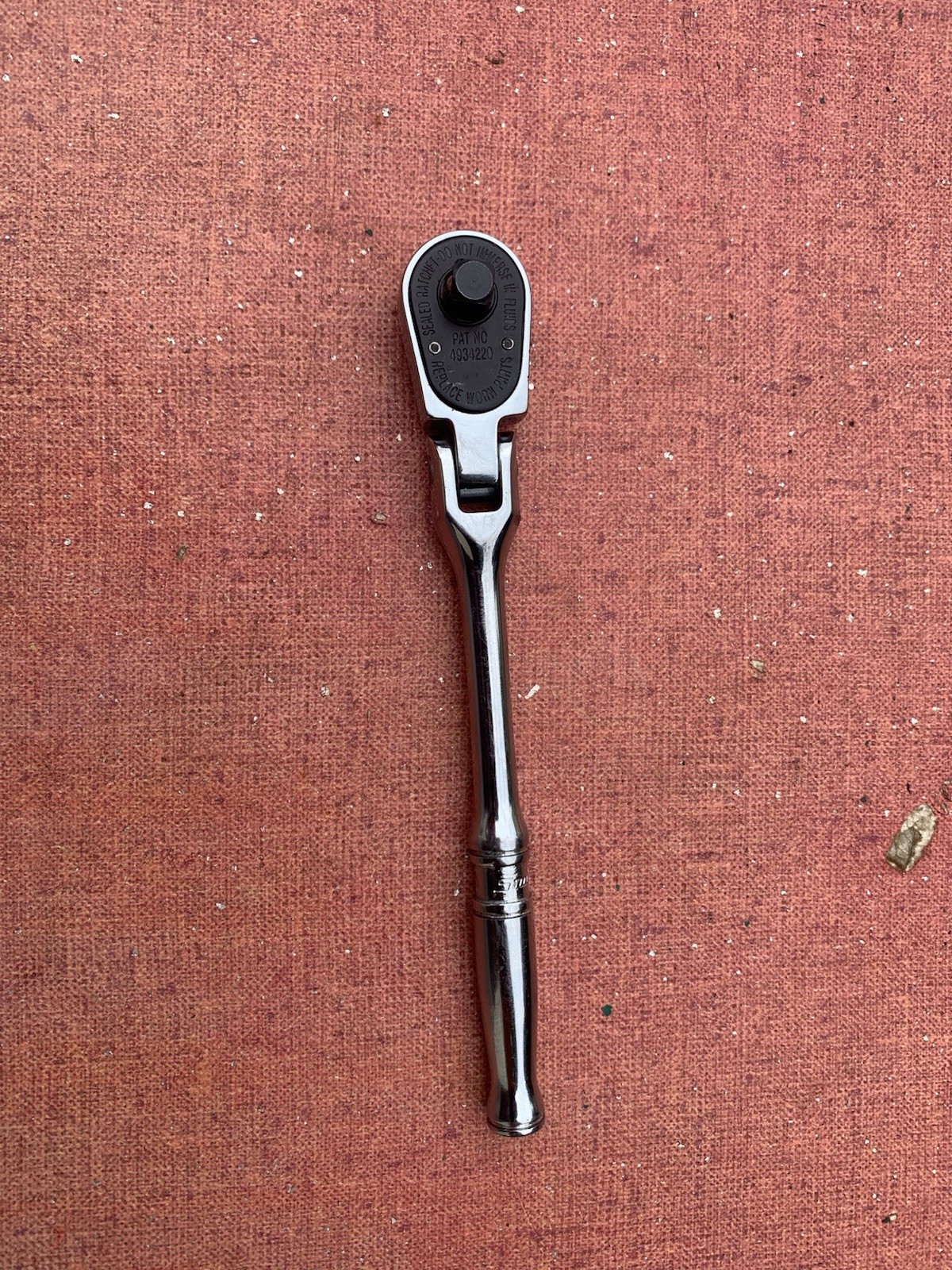 Exc. Snap On Tools USA TM831 Chrome 1/4″ Drive Flex Head Ratchet Has Engraving