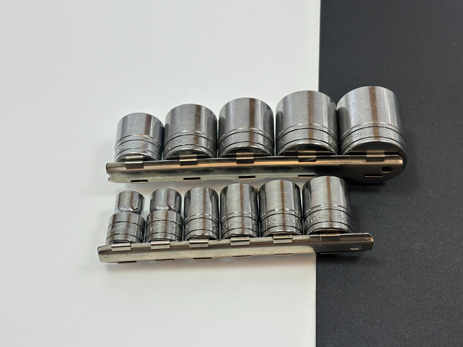 Snap-on Tools USA 11pc 1/2″ Drive 3/8 – 1″ SAE 8 Point Double Square Socket Set
