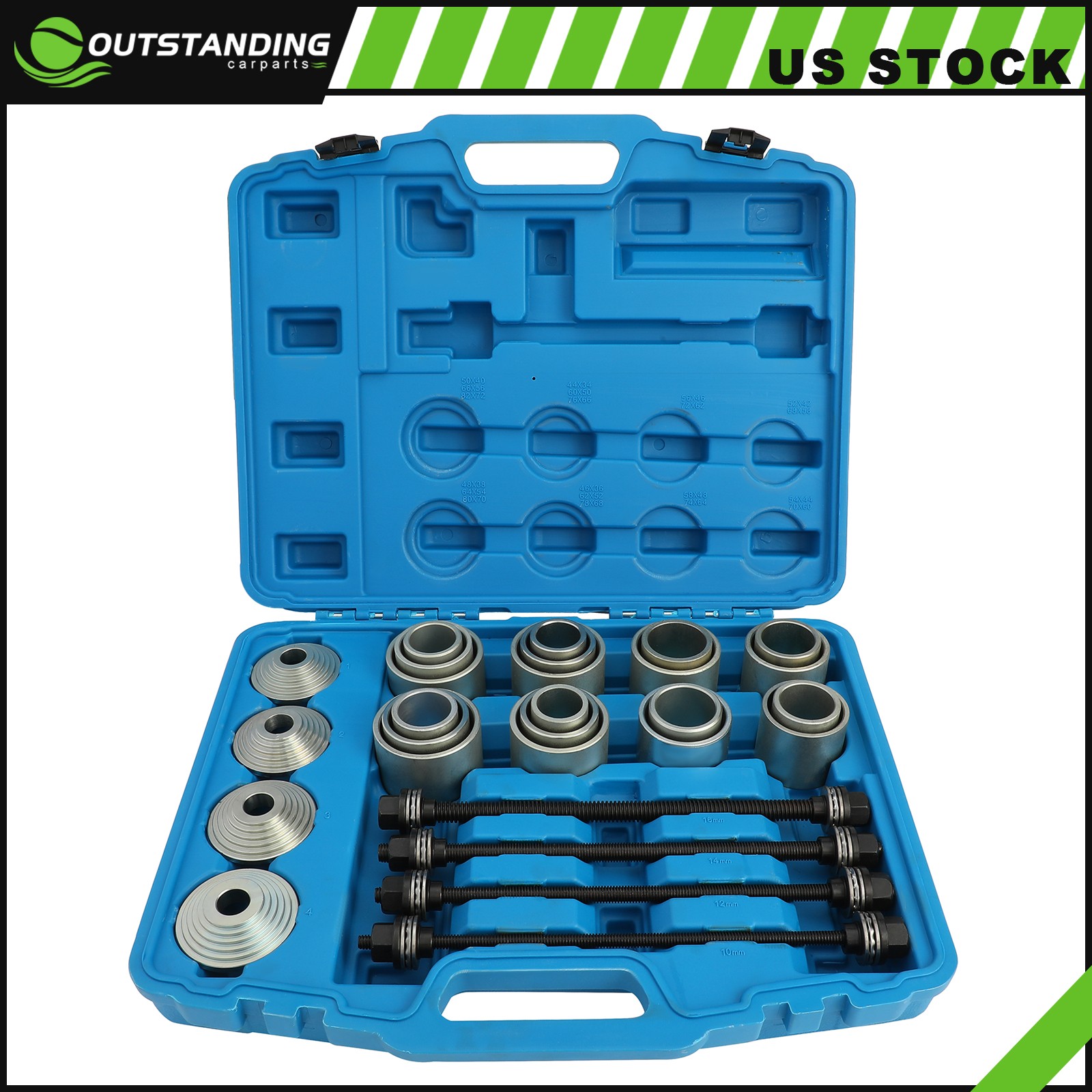 Remove Bearings Bushes Seals Garage Tool Press Pull Sleeve Kit 28Pcs
