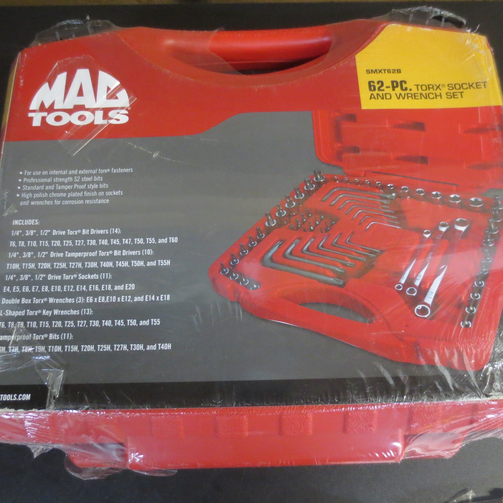 MAC TOOLS SXMT62B 62-PC Star Driver and Wrench Set