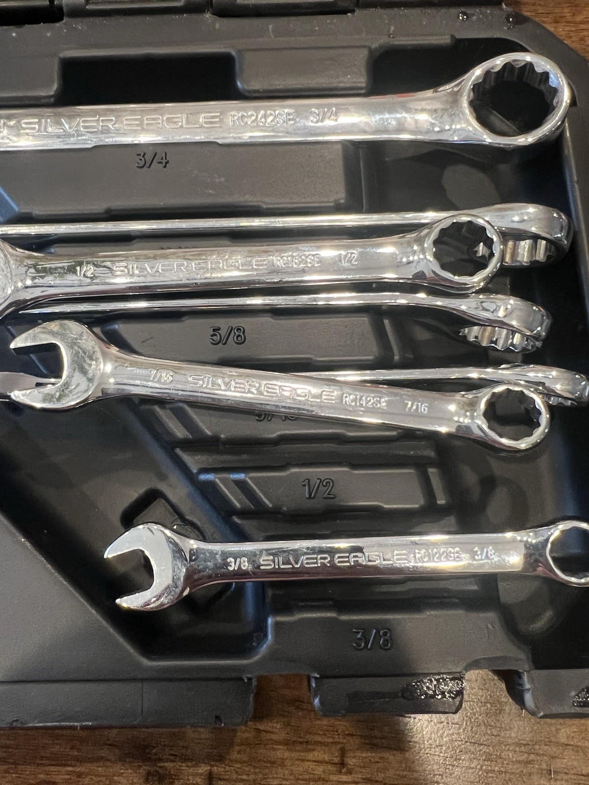 Silver Eagle by Matco Tools 8-Piece SAE Combination Wrench Set – 5/16 thru 3/4/u