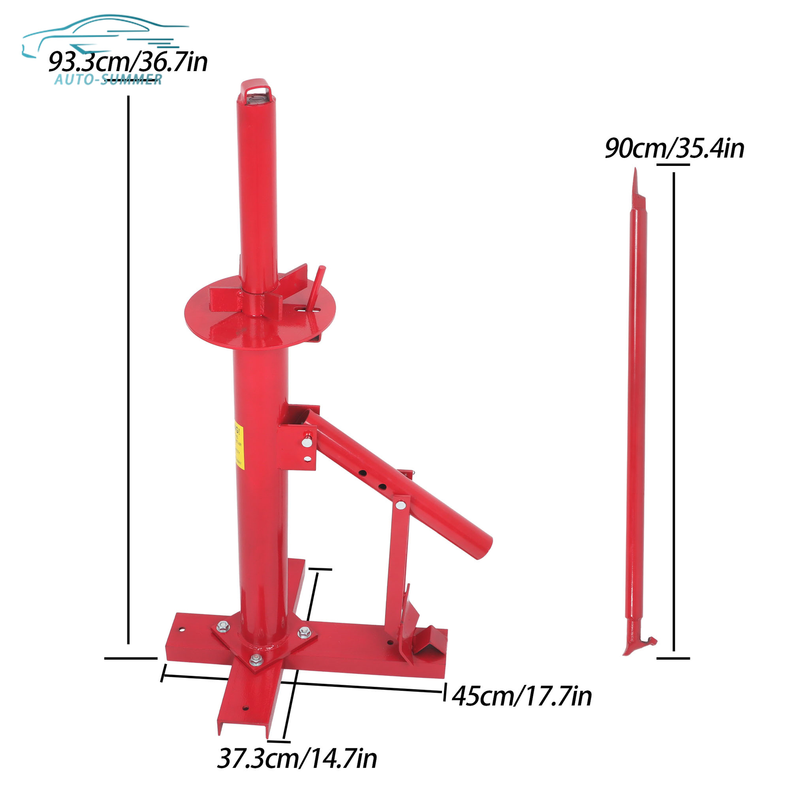 For Garage & Auto Shop Portable Hand Tool Tire Bead Breaker Manual Tire Changer