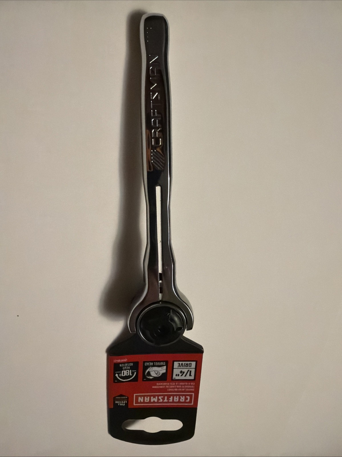 CRAFTSMAN 72-Tooth 1/4-in Drive Rotating Head Ratchet Swivel Head CMMT99421