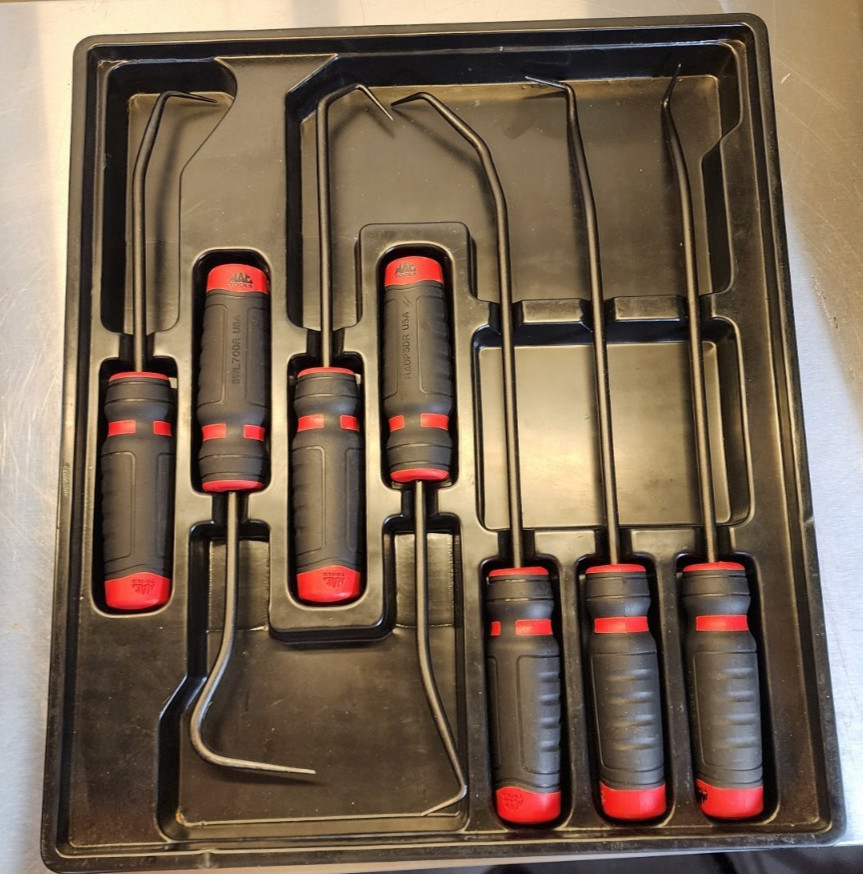 Mac Tools – 7 PC. Mac-Grip Radiator Pick Set – Red – PSR7DR