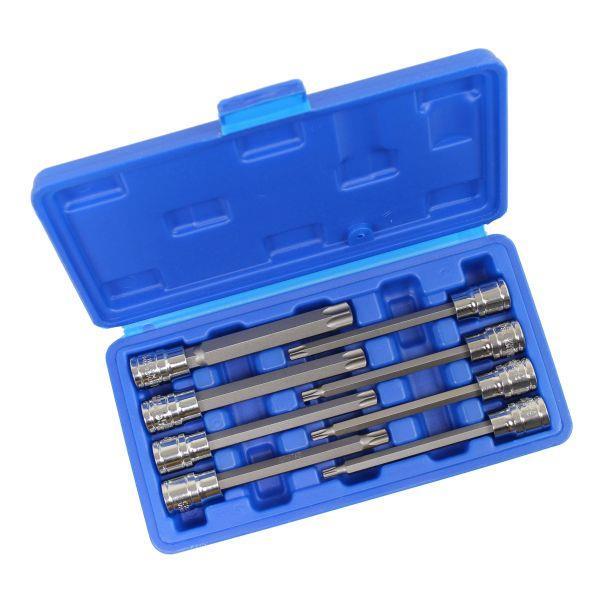 US PRO 8pc 3/8»dr Star Bit Socket Set, Long Torx Tamper, Security set T25 – T60
