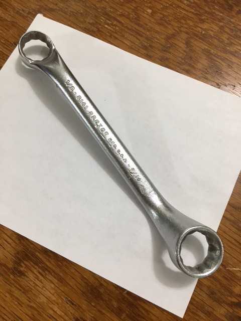 PROTO STUBBY BOX WRENCH 1/2-9/16 12pt 8161 Used Brushed Finish FREE SHIPPING