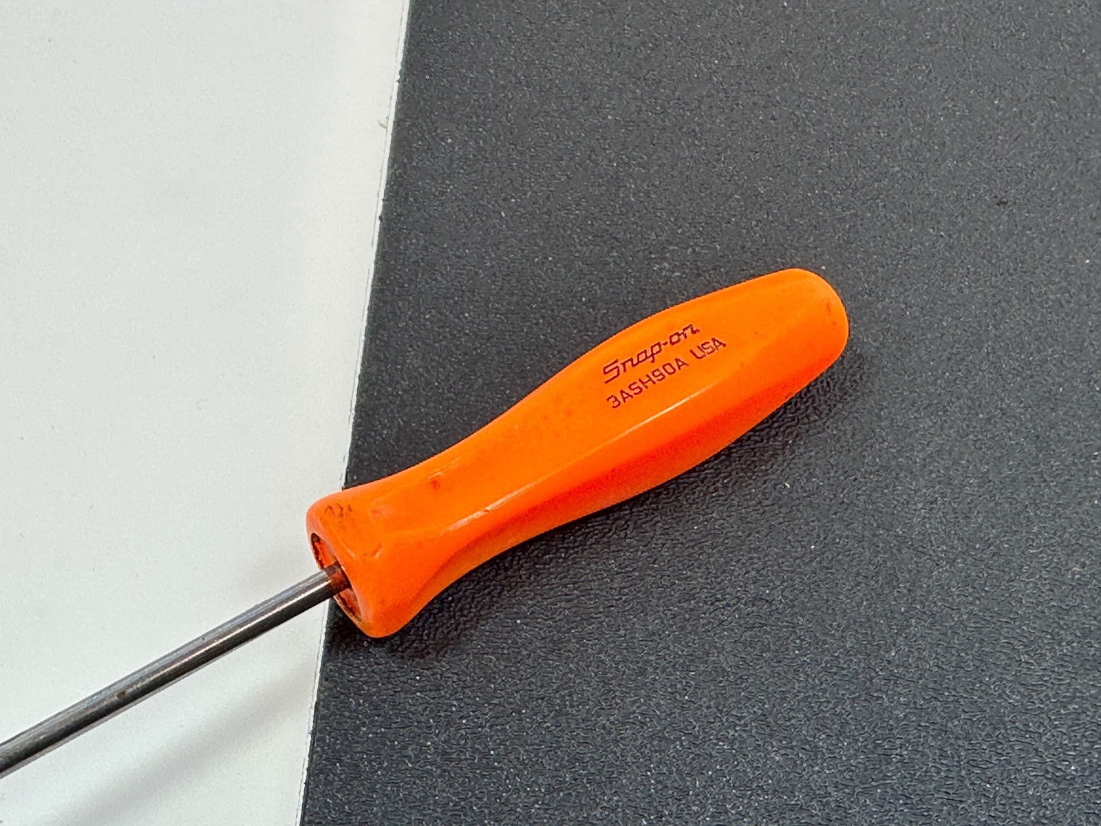 🇺🇸 Snap-on Tools USA 3ASH90A Mini Orange Hard Handle 90° Angled Pick