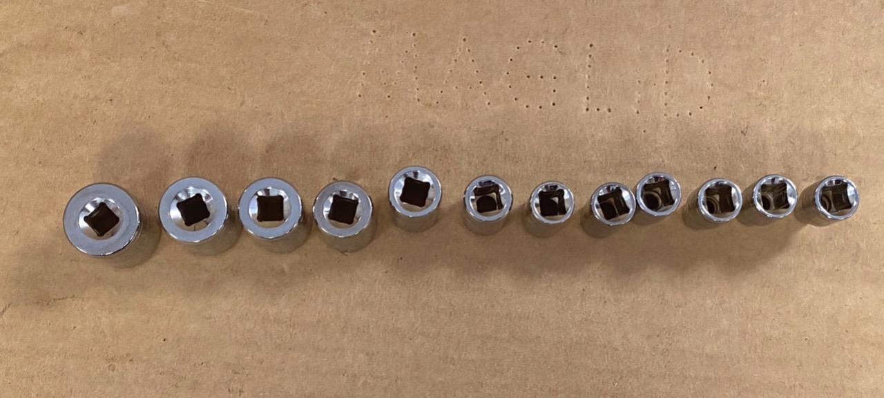 MATCO SILVER EAGLE 12 PC 1/4″ DRIVE 6 PT METRIC SOCKETS(4mm ASE4M6-14mm ASE14M6)