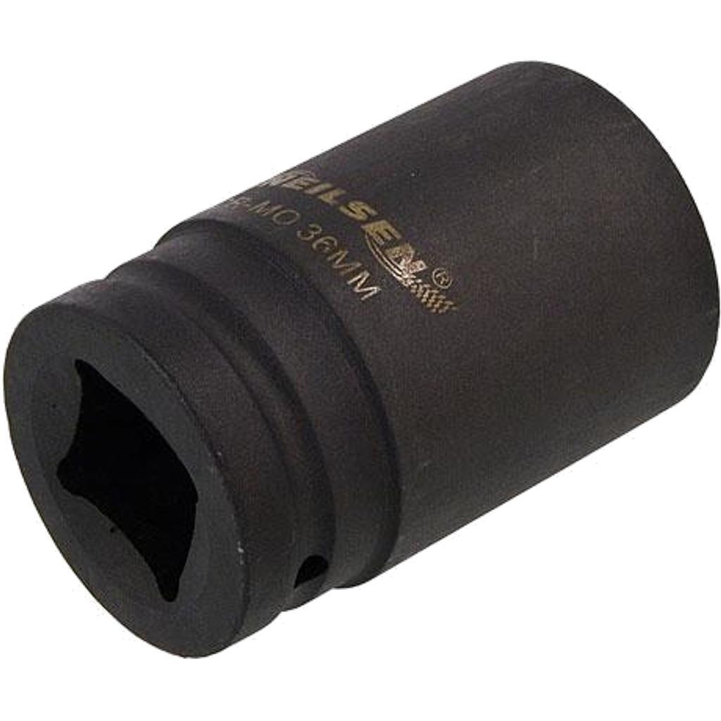 Neilsen 1″ Drive Standard Deep Square Metric Single Impact Socket 36mm