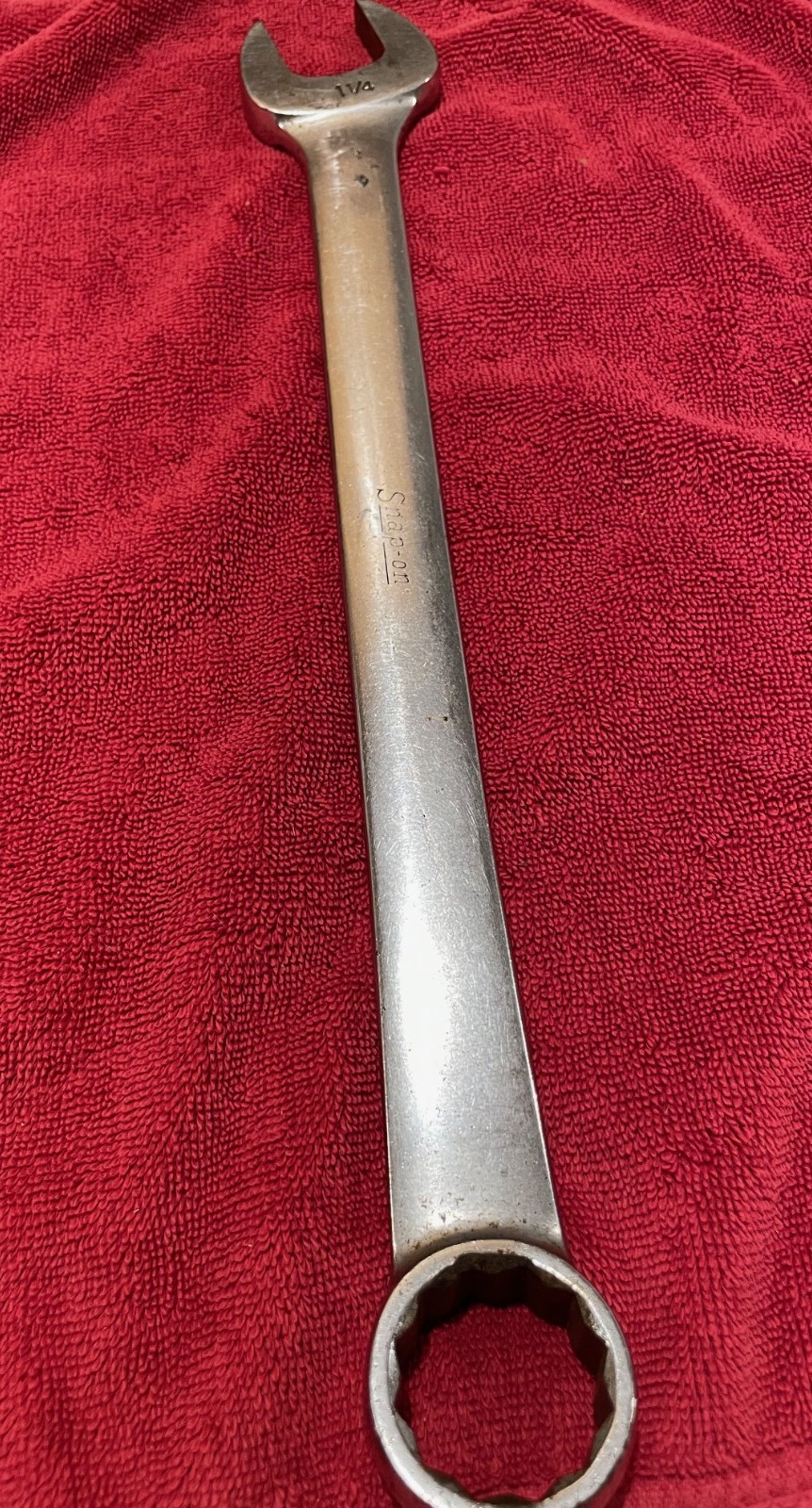 Snap on 1 1/4 inch Combo Wrench OEX40 USA 12 Point 17 inches long