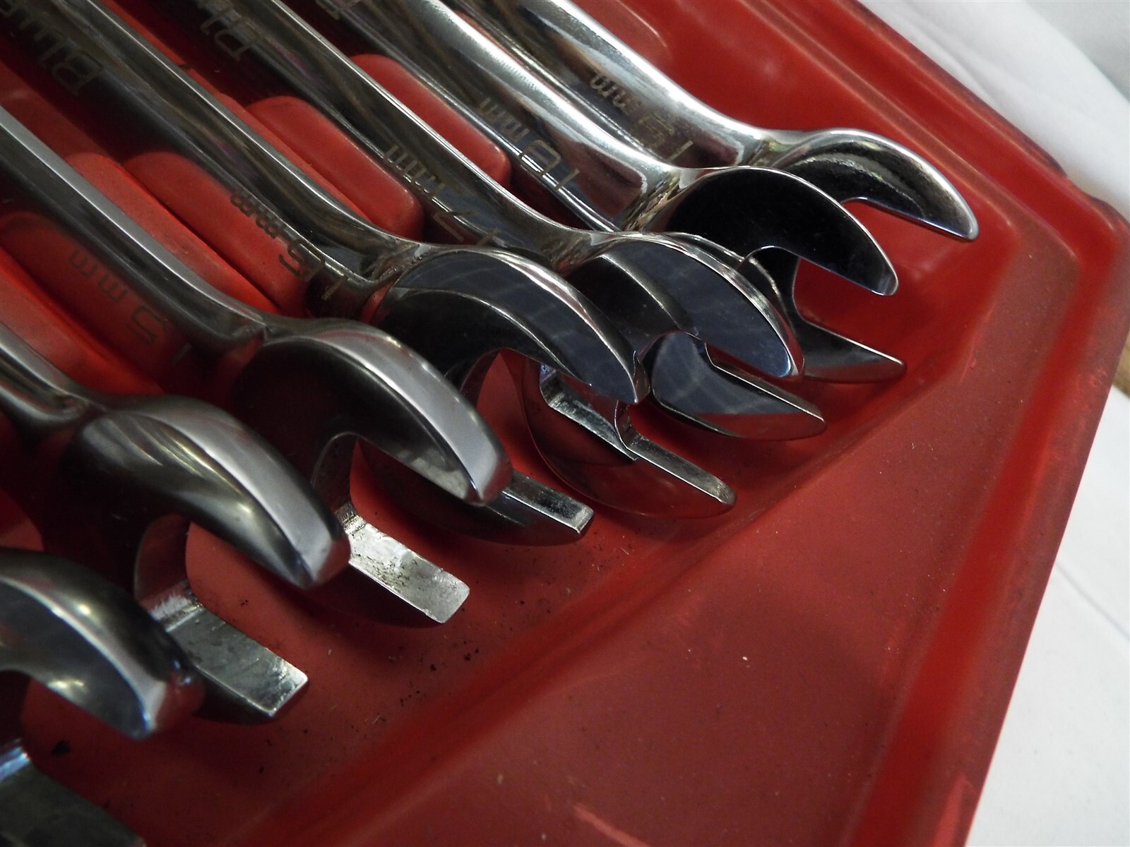 Set 12 Blue-Point Reversible Ratcheting Wrench Metric Combinaiton Tool BOERM712