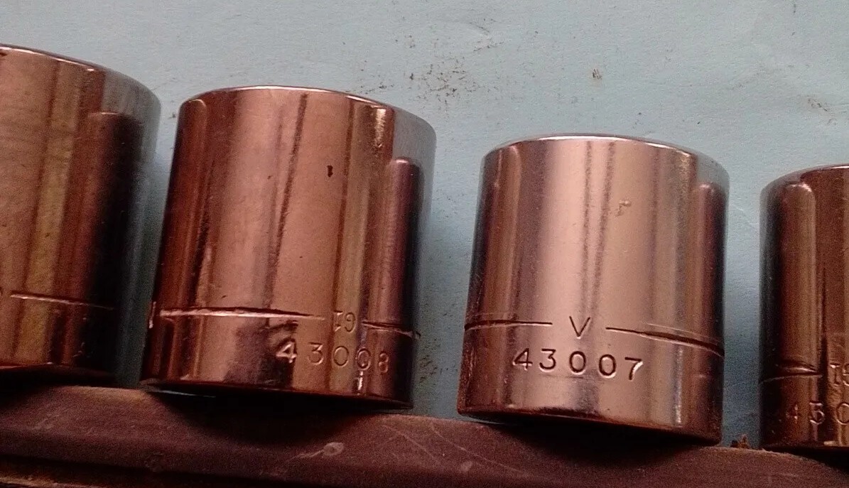 Craftsman 3/8″Dr. 6pt sockets. 1/4″-15/16″. G, G1 G2 Gk V Mixed Series QTY. 11