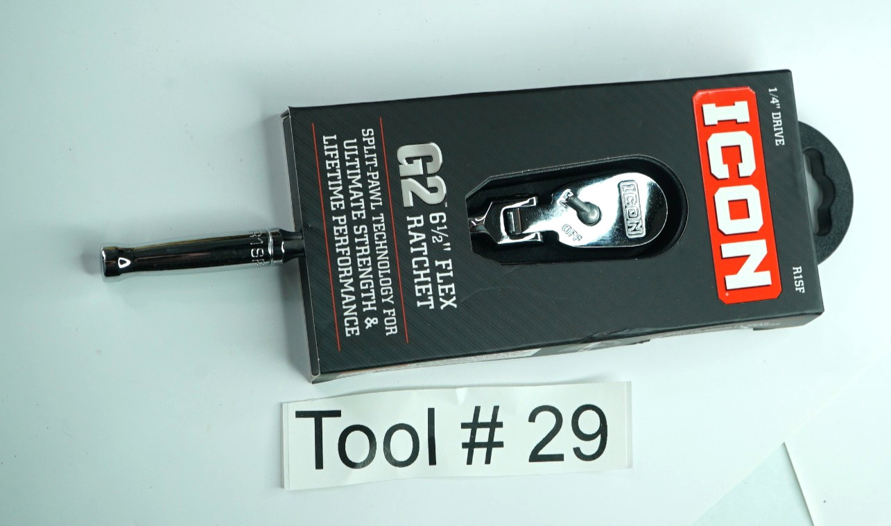 ICON G2 1/4″ Drive 6 1/2″ Flex FLEX Ratchet R1SF NEW FREE SHIPPING📦