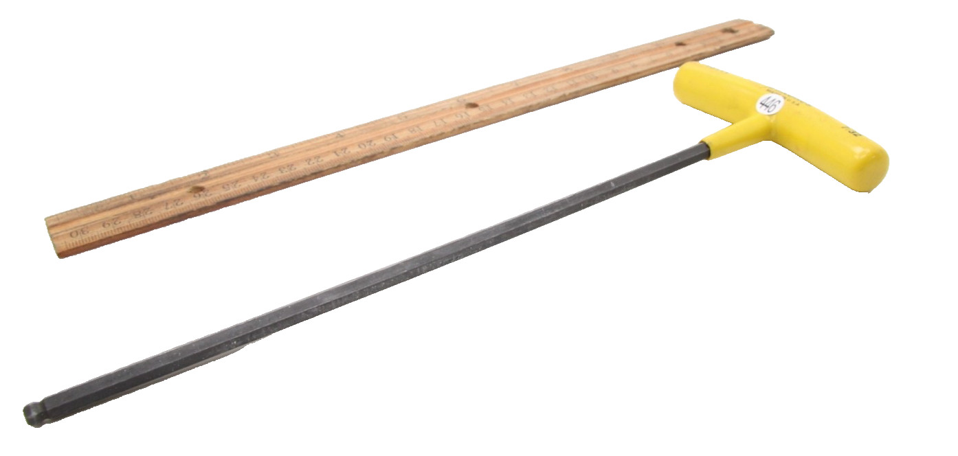 Bondhus 13111 7/32″ SAE Ball End Hex T-Handle 10″ Length Yellow Soft Grip USA