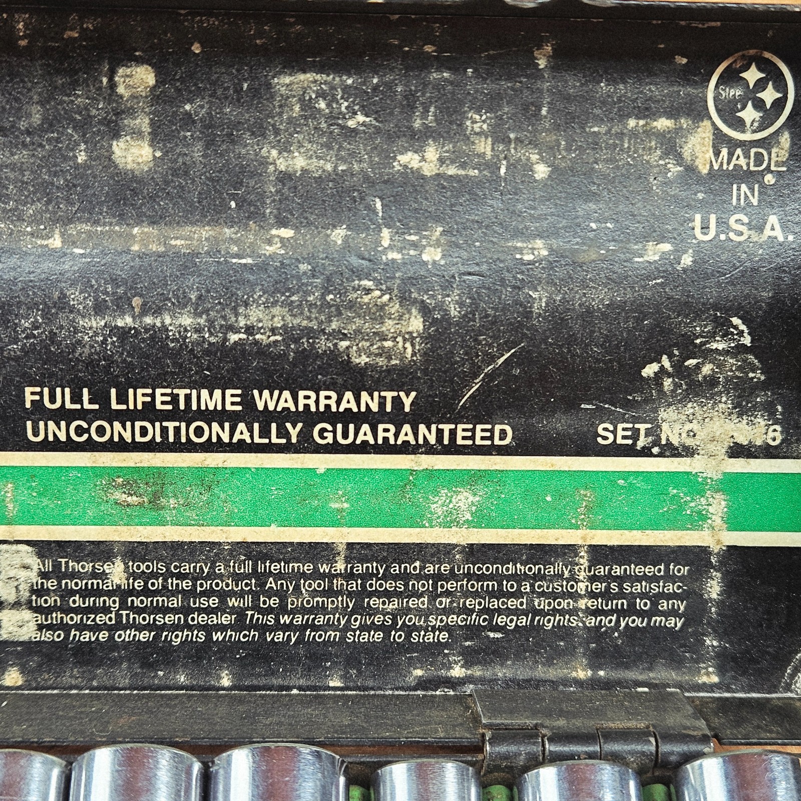 Made in USA Thorsen 1/4″ Drive 16 Piece 77MC Ratchet Socket Set in Metal Box
